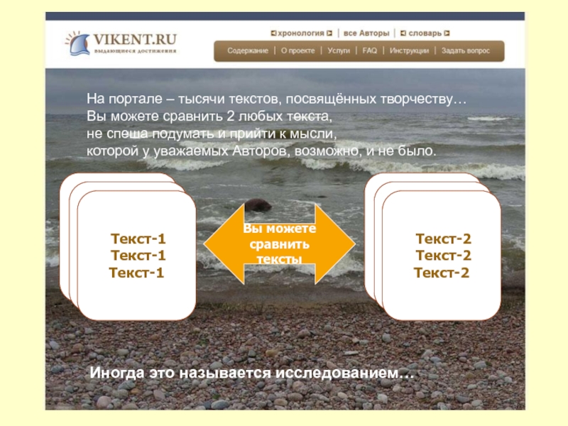 Текст тысячи. VIKENT.ru. Правильная презентация Викент.