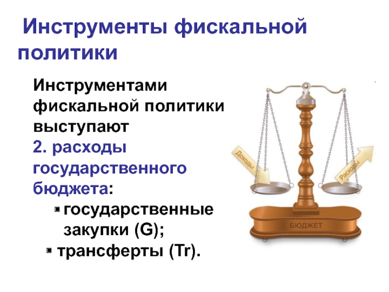 Инструменты фискальной политики