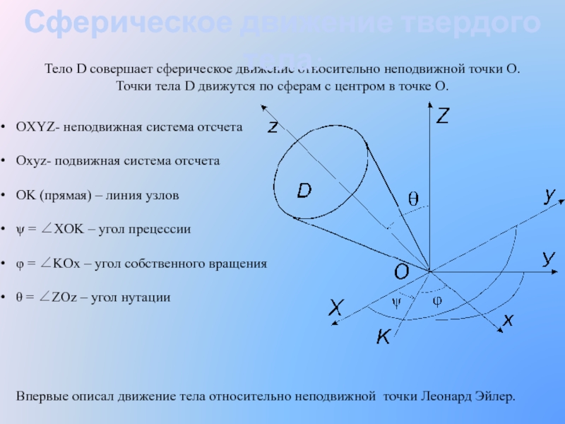 Движение тел относительно друг друга