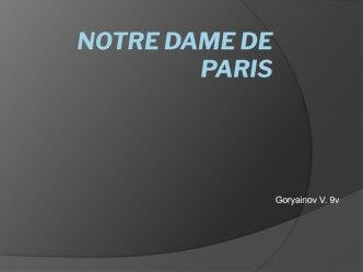 Notre Dame de Paris