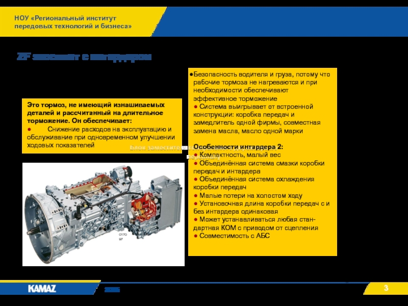 НОУ «Региональный институт передовых технологий и бизнеса»2015ZF экосплит с интардером