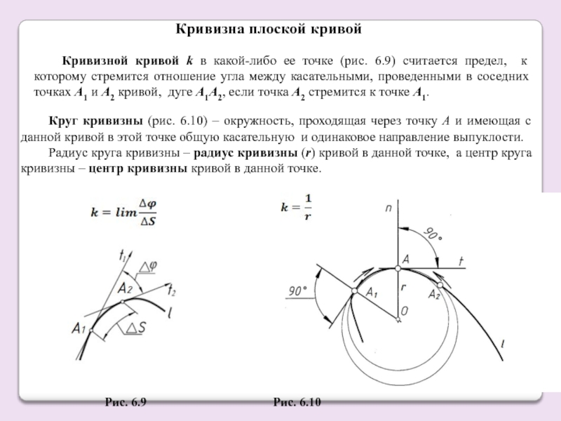 Кривизна м. Радиус кривизны плоской Кривой. Кривизна плоской Кривой формула. Радиус кривизны через производную. Вычислить кривизну плоской Кривой.