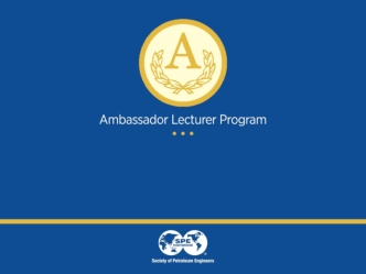 Ambassador lecturer. Your name company & position