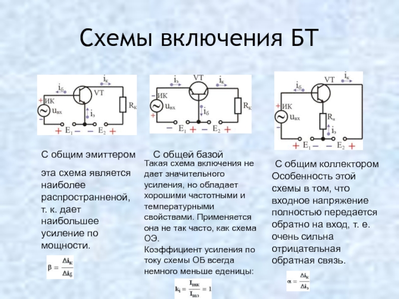 Схема общей базы