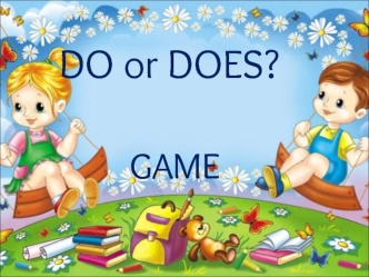 Do or does? Game