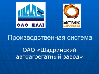 Производственная система ОАО Шадринский автоагрегатный завод