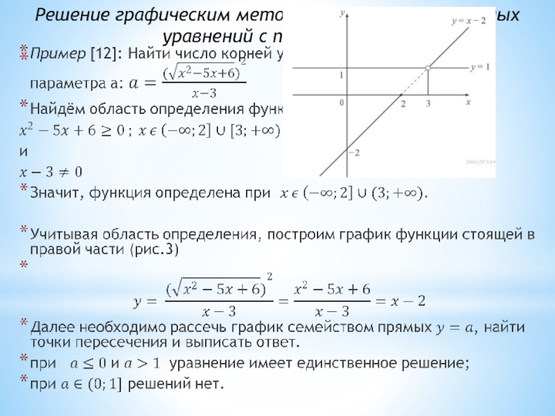 Решение уравнений с параметрами 11 класс. Графический способ решения параметров. Графическое решение уравнений с параметром. Графический метод решения уравнений. Графический метод решения уравнений рациональных.
