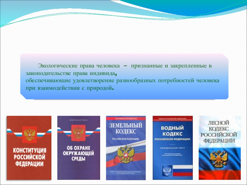 Экологическое законодательство презентация