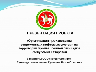 Организация производства современных лифтовых систем