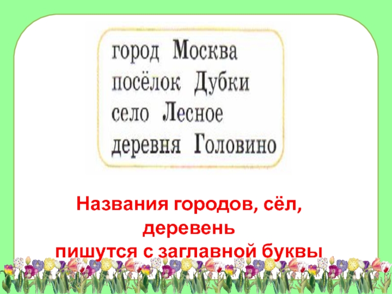 Почему москва пишется с заглавной буквы