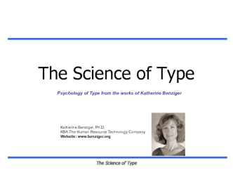 psychology of types