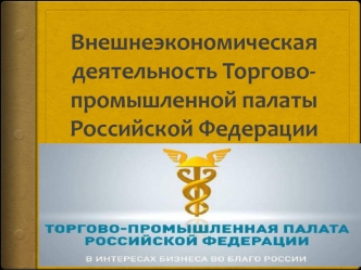 Внешнеэкономическая деятельность Торгово-промышленной палаты Российской Федерации