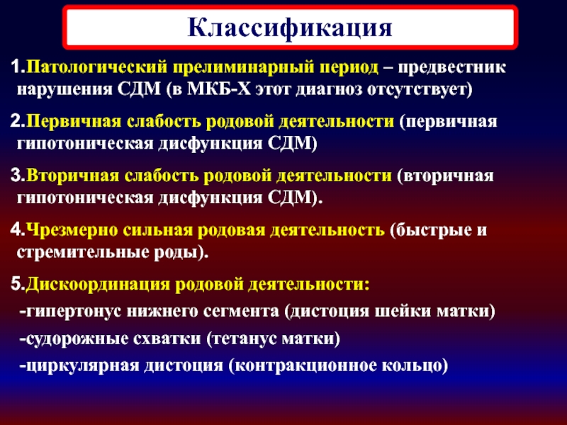 Патологический прелиминарный период презентация