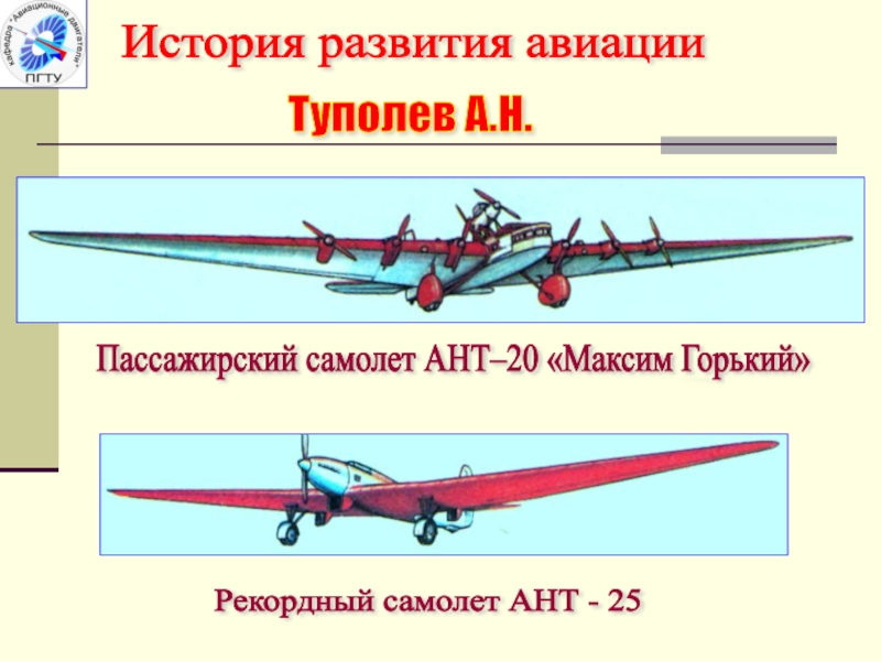 Презентация история гражданской авиации россии