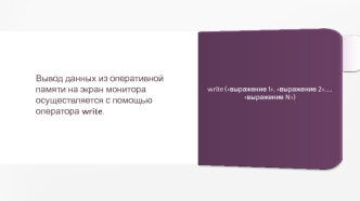 Вывод данных из оперативной памяти на экран монитора