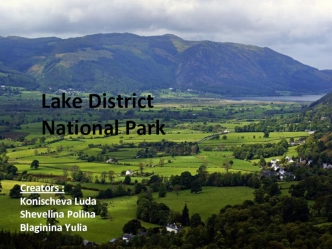 Lake district national park