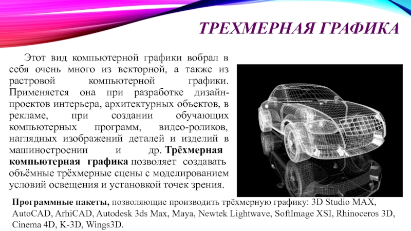 Представление изображения в компьютерной графике