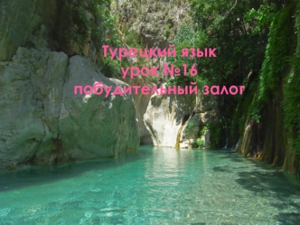Побудительный залог (турецкий язык, урок №16)
