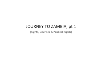 Journey to Zambia/