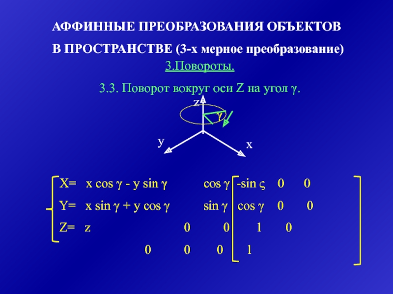 Предмет преобразований