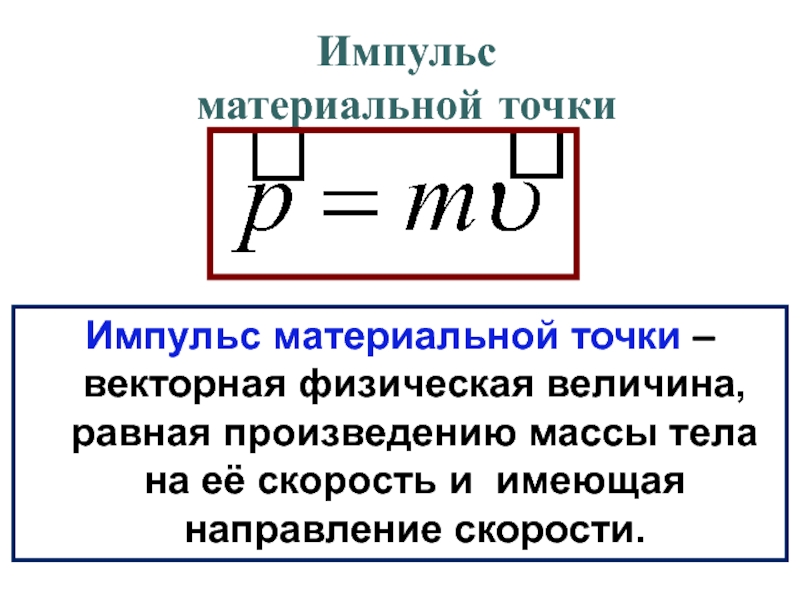 Изменение импульса материальной точки