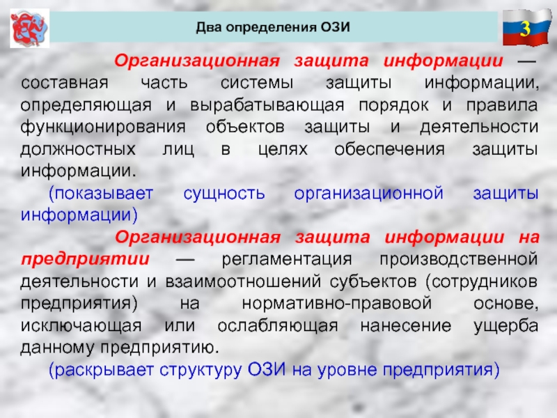 Организационная защита