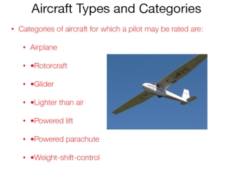 Aircraft types and categories