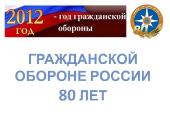 Гражданской обороне России 80 лет