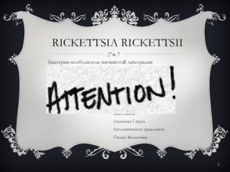 Rickettsia rickettsii