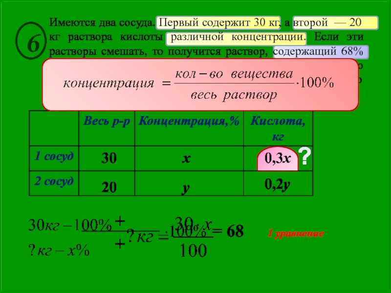 Соответственно имеется. Имеются 2 сосуда кислоты различной концентрации содержащие 30 кг. Имеется два сосуда первый содержит. Имеются 2 два сосуда. Раствора кислоты различной концентрации.