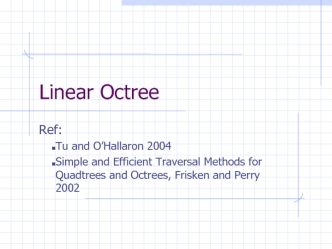 linear octree