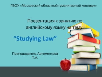 Studying law