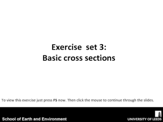 Basic cross sections