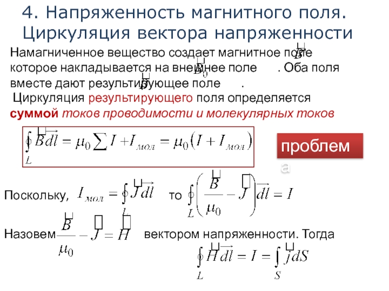 Вектор магнитной напряженности