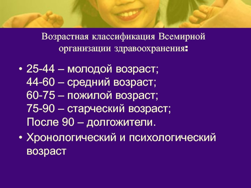 Возраст 25. Возрастная классификация детей. Классификация возраста молодежь. Классификация возрастов в психологии. Всемирная возрастная классификация.