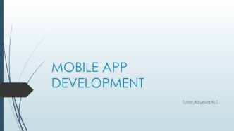 Mobile app development