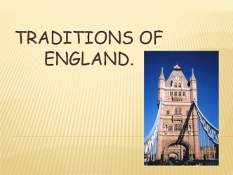 Traditions of England