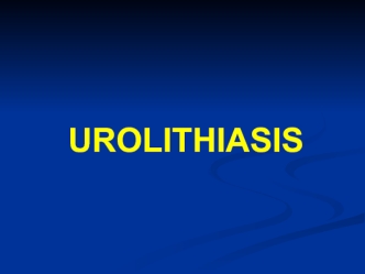 Urolithiasis