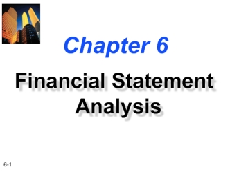 Financial Statement Analysis