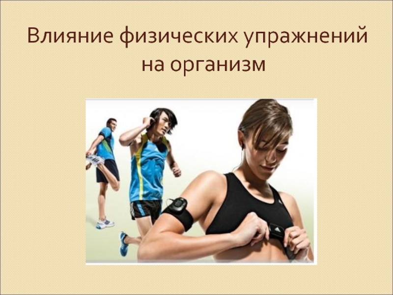 Реферат: Влияние физических упражнений на организм человека