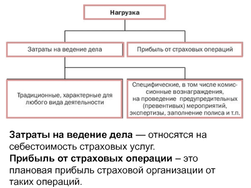 Виды доходов страховой организации. Себестоимость страхования. Виды операций страховой компании. Учет страховых операций. Тарифная политика страховщика.