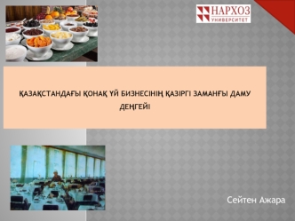 Қазақстандағы қонақ үй бизнесінің қазіргі заманғы даму деңгейі