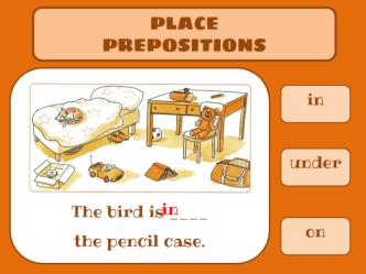 Place prepositions