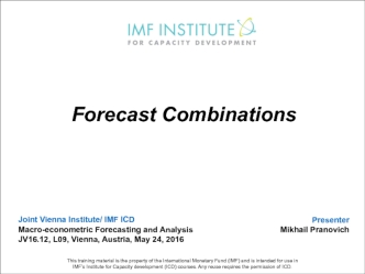 Forecast combinations