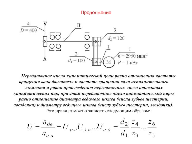 Расчет кинематических цепей презентация