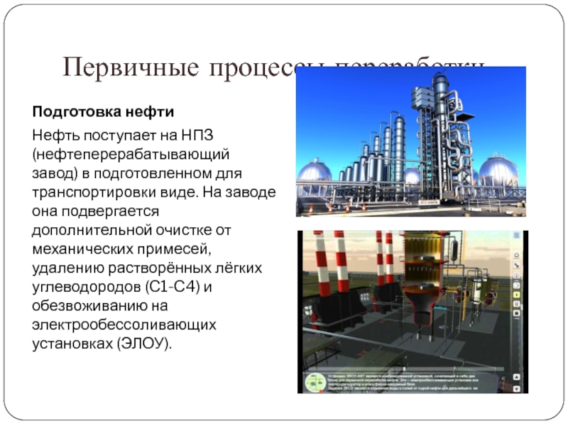 Первичный процесс. НПЗ участок подготовки нефти. Как нефть поступает на НПЗ. Поступление нефти на НПЗ В Ухте. Нефтяное образование в презентация.