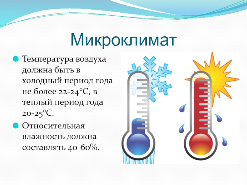 Микроклимат презентация