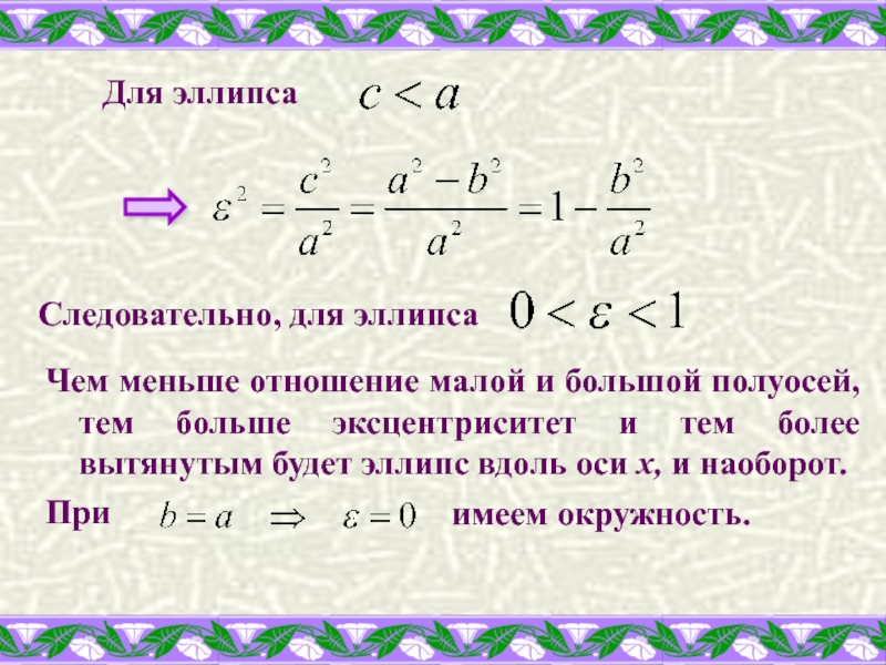 Отношение меньше. Формула Рамануджана для эллипса. Производная эллипса.