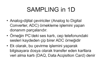 Sampling in 1D