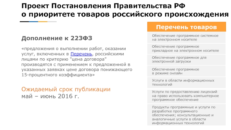 Постановление о товарах российского происхождения. Импортозамещение программного обеспечения. Презентация по импортозамещению программного обеспечения. Приоритет товаров российского происхождения по 223-ФЗ. Приказ об импортозамещении программного обеспечения.